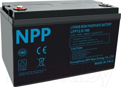 Батарея для ИБП NPP LiFePO4-X 12.8V 100Ah / NSFD100Q10-LFP-X от компании Товары с доставкой на дом. Top-shop. - фото 1