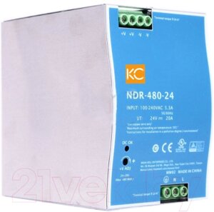 Блок питания на DIN-рейку КС NDR-480W-24V / ndr-480-24