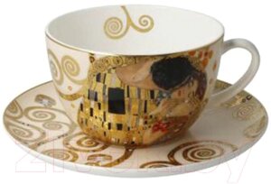 Чашка с блюдцем Goebel Artis Orbis Gustav Klimt Поцелуй / 67-062-99-1