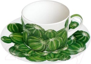Чашка с блюдцем Taitu Cactus 5-5-2