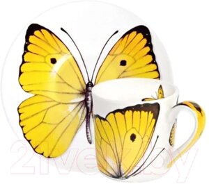 Чашка с блюдцем Taitu Freedom Butterfly 1-891-A