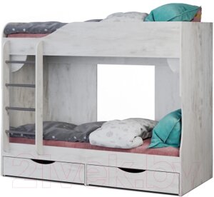 Двухъярусная кровать детская Мебель-КМК Атланта 03 0741.23