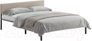 Двуспальная кровать Домаклево Лофт с мягкой спинкой 160x200
