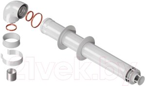 Дымоход для котла PROFline KTS-01B-075 + хомут + втулка