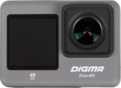 Экшн-камера Digma DiCam 870 / DC80C от компании Товары с доставкой на дом. Top-shop. - фото 1