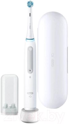 Электрическая зубная щетка Oral-B iO4 Magnetic White Travcase от компании Товары с доставкой на дом. Top-shop. - фото 1