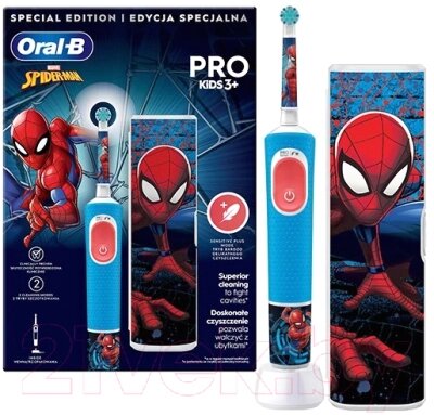Электрическая зубная щетка Oral-B Vitality PRO Kids Spiderman