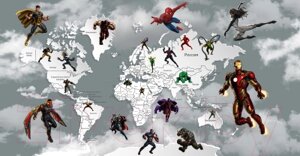 Фотообои листовые Citydecor Superhero 1