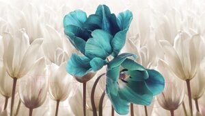 Фотообои листовые Vimala 3D Тюльпаны