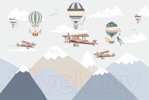 Фотообои листовые Vimala Горы и самолёты
