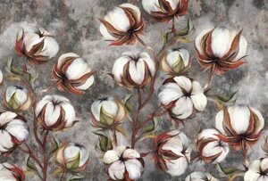 Фотообои листовые Vimala Рисованные цветы 12