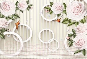 Фотообои листовые Vimala Розы с кольцами