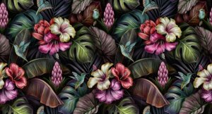 Фотообои листовые Vimala Тропические колибри