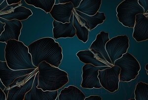Фотообои листовые Vimala Векторные цветы 3