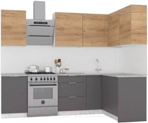 Готовая кухня Интермебель Микс Топ-25 2x1.52м правая