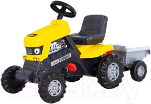 Каталка детская Полесье Turbo Трактор с педалями и полуприцепом / 89328