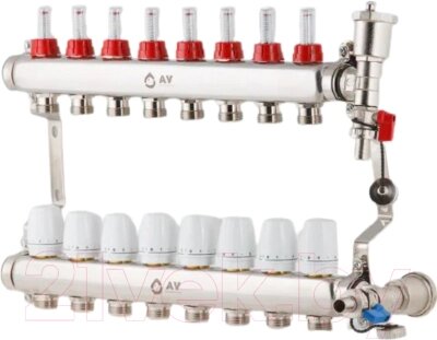Коллекторная группа отопления AV Engineering AVE13600108 от компании Товары с доставкой на дом. Top-shop. - фото 1