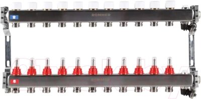 Коллекторная группа отопления Rommer RMS-1201-000011 от компании Товары с доставкой на дом. Top-shop. - фото 1