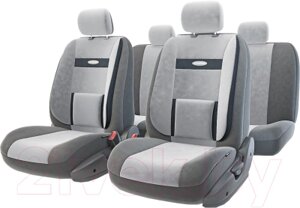 Комплект чехлов для сидений Autoprofi Comfort COM-1105 D. GY/L. GY