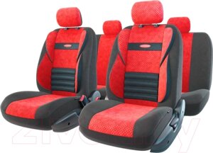 Комплект чехлов для сидений Autoprofi Comfort Combo / CMB-1105 BK/RD