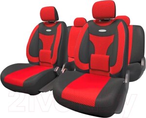 Комплект чехлов для сидений Autoprofi Extra Comfort / ECO-1105 BK/RD