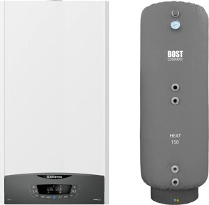 Комплект газового котла с бойлером Ariston Clas XC System 28 FF NG (3301680) + Bost Heat 150л