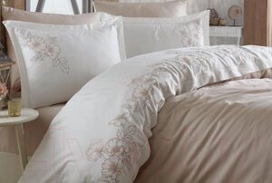 Комплект постельного белья Dantela Vita Hare с вышивкой 200x220 / 10585