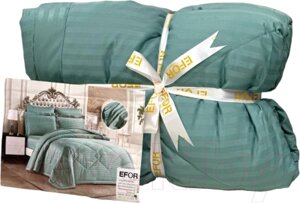 Комплект постельного белья с одеялом Efor Satin Turkuaz 1.5 / PB2547-S