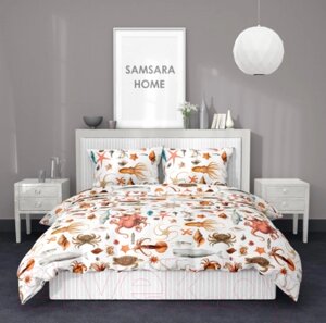 Комплект постельного белья Samsara Home Морской 1.5сп Сат150ц-6