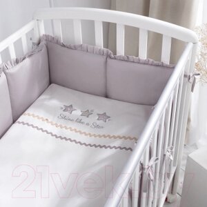 Комплект постельный для малышей Perina Toys Sateen Collection / ТСК6-01.1