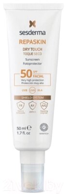 Крем солнцезащитный Sesderma Repaskin Dry Touch для лица с матовым эффектом SPF50