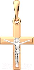 Крестик из комбинированного золота ZORKA 430148.14K. B. REL