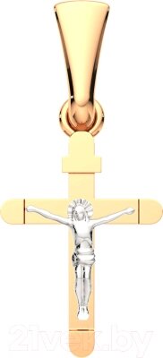 Крестик из комбинированного золота ZORKA 430187.14K. B. REL
