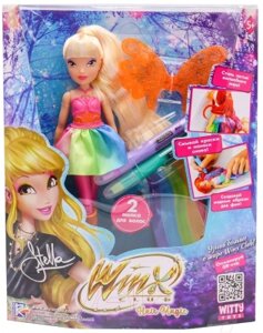 Кукла с аксессуарами Witty Toys Winx Club Hair Magic Стелла с крыльями / IW01232103