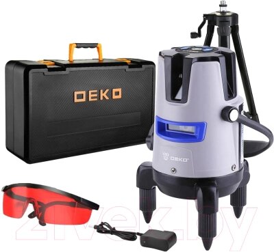 Лазерный уровень Deko LL57 Pro Set 2 Premium / 065-0104-1 от компании Товары с доставкой на дом. Top-shop. - фото 1