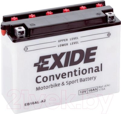 Мотоаккумулятор Exide Conventional EB16AL-A2 от компании Товары с доставкой на дом. Top-shop. - фото 1