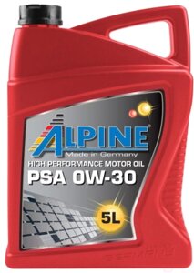 Моторное масло alpine PSA 0W30 / 0121742