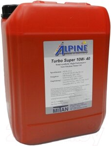 Моторное масло ALPINE Turbo Super 10W40 / 0100343