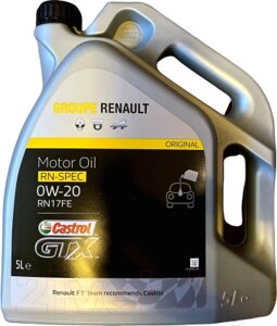 Моторное масло Castrol Renault GTX 0W20 RN17 FE / 7711943674