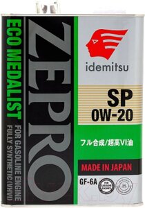 Моторное масло Idemitsu Zepro Eco Medalist SP 0W20 / 4250041
