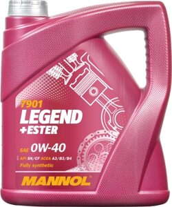 Моторное масло Mannol Legend+Ester 0W40 SM/CF / MN7901-4