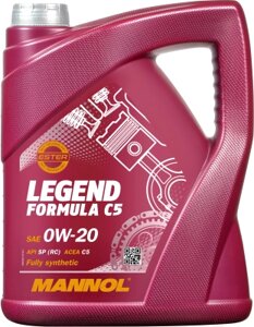 Моторное масло Mannol Legend Formula C5 0W20 SP (RC) / MN7921-5