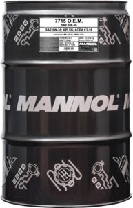 Моторное масло mannol OEM 5W30 SN/SM/CF / MN7715-60