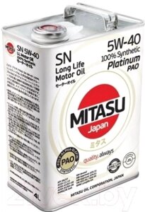 Моторное масло Mitasu Platinum 5W40 / MJ-112-4