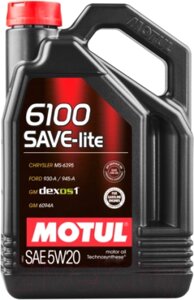 Моторное масло Motul 6100 Save-lite 5W20 / 108033