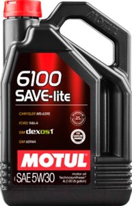 Моторное масло Motul 6100 Save-lite 5W30 / 107957