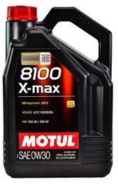 Моторное масло Motul 8100 X-max 0W30 / 106571