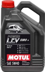Моторное масло Motul Power LCV Euro+ 5W40 / 106132