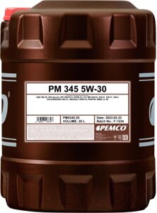 Моторное масло Pemco iDrive 345 5W30 SN/CH-4 / PM0345-20