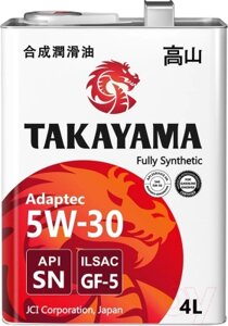 Моторное масло Takayama Adaptec 5W30 ILSAC GF-5 SN / 605585